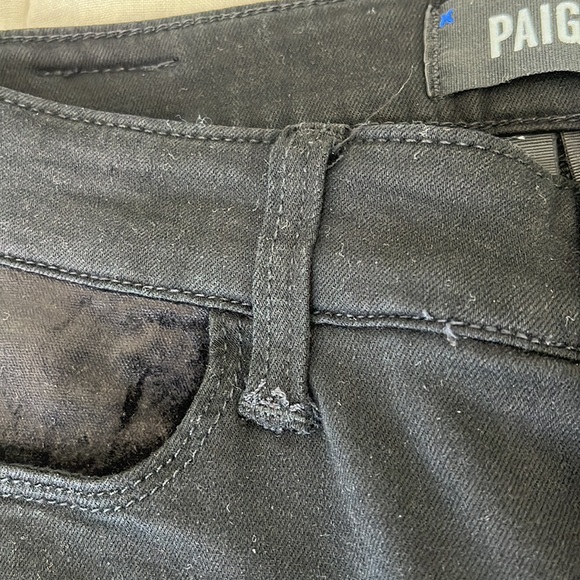 Paige Hoxton Skinny Jeans with Velvet Trim - Picture 9 of 9